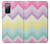 S3514 Arc en ciel Zigzag Etui Coque Housse pour Samsung Galaxy S20 FE