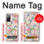 S3688 Motif d'art floral floral Etui Coque Housse pour Samsung Galaxy S20 FE