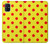 S3526 Rouge tache à pois Etui Coque Housse pour Samsung Galaxy M51