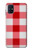 S3535 Rouge vichy Etui Coque Housse pour Samsung Galaxy M51