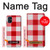 S3535 Rouge vichy Etui Coque Housse pour Samsung Galaxy M51