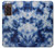 S3439 Tissu Indigo Tie Dye Etui Coque Housse pour Samsung Galaxy Z Fold2 5G