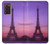 S3447 Paris Eiffel Le coucher du soleil Etui Coque Housse pour Samsung Galaxy Z Fold2 5G