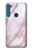S3482 Imprimer Graphique marbre rose Etui Coque Housse pour Motorola One Fusion+