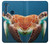 S3497 Vert tortue de mer Etui Coque Housse pour Motorola One Fusion+