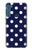 S3533 Bleu à pois Etui Coque Housse pour Motorola One Fusion+