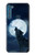 S3693 Pleine lune du loup blanc sinistre Etui Coque Housse pour Motorola One Fusion+
