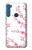 S3707 Fleur de cerisier rose fleur de printemps Etui Coque Housse pour Motorola One Fusion+