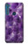 S3713 Graphique violet améthyste à quartz imprimé Etui Coque Housse pour Motorola One Fusion+