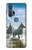S0250 Cheval Blanc Etui Coque Housse pour Motorola Edge+