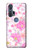 S3036 Flore de fleur rose douce Etui Coque Housse pour Motorola Edge+
