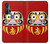S3045 Japon Bonne chance Daruma Poupée Etui Coque Housse pour Motorola Edge+