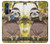 S3138 Peinture mignon bébé Sloth Etui Coque Housse pour Motorola Edge+