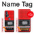 S3204 Rouge Cassette Recorder graphique Etui Coque Housse pour Motorola Edge+