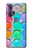 S3235 Mélange aquarelle Etui Coque Housse pour Motorola Edge+