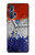 S3304 France Drapeau graphique Football Millésime Etui Coque Housse pour Motorola Edge+