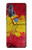S3315 Espagne Drapeau graphique Football Millésime Etui Coque Housse pour Motorola Edge+