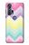 S3514 Arc en ciel Zigzag Etui Coque Housse pour Motorola Edge+