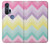 S3514 Arc en ciel Zigzag Etui Coque Housse pour Motorola Edge+