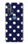 S3533 Bleu à pois Etui Coque Housse pour Motorola Edge+