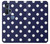 S3533 Bleu à pois Etui Coque Housse pour Motorola Edge+