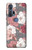 S3716 Motif floral rose Etui Coque Housse pour Motorola Edge+