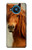 S1595 Beau cheval marron Etui Coque Housse pour Nokia 8.3 5G