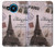 S2211 Carte postale de Paris Tour Eiffel Etui Coque Housse pour Nokia 8.3 5G