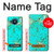 S2377 Turquoise Texture Motif imprimé Gemme Etui Coque Housse pour Nokia 8.3 5G