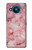 S2843 Texture en marbre rose Etui Coque Housse pour Nokia 8.3 5G