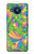 S3273 Fleur Ligne Motif Art Etui Coque Housse pour Nokia 8.3 5G
