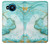 S3399 Vert Marbre Imprimer Graphique Etui Coque Housse pour Nokia 8.3 5G