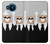 S3557 Ours en Costume Noir Etui Coque Housse pour Nokia 8.3 5G