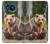 S3558 Famille d'ours Etui Coque Housse pour Nokia 8.3 5G