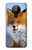 S0417 Renard Etui Coque Housse pour Nokia 5.3