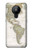 S0604 Carte du monde Etui Coque Housse pour Nokia 5.3