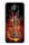 S0864 Violon feu Etui Coque Housse pour Nokia 5.3
