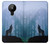 S0935 Loup Hurlant dans la forêt Etui Coque Housse pour Nokia 5.3