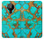 S2688 Aqua Copper Turquoise Graphic Gemme Etui Coque Housse pour Nokia 5.3