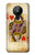 S2833 Poker Carte Coeurs Reine Etui Coque Housse pour Nokia 5.3