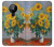 S2937 Claude Monet Bouquet de tournesols Etui Coque Housse pour Nokia 5.3