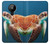 S3497 Vert tortue de mer Etui Coque Housse pour Nokia 5.3