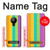 S3678 Vertical arc-en-ciel coloré Etui Coque Housse pour Nokia 5.3