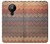S3752 Motif de tissu en zigzag imprimé graphique Etui Coque Housse pour Nokia 5.3