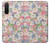 S3688 Motif d'art floral floral Etui Coque Housse pour Sony Xperia 5 II