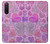 S3710 Coeur d'amour rose Etui Coque Housse pour Sony Xperia 5 II