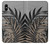S3692 Feuilles de palmier gris noir Etui Coque Housse pour iPhone X, iPhone XS
