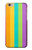 S3678 Vertical arc-en-ciel coloré Etui Coque Housse pour iPhone 6 6S