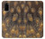 S3691 Plume de paon d'or Etui Coque Housse pour Samsung Galaxy S20