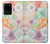 S3705 Fleur florale pastel Etui Coque Housse pour Samsung Galaxy S20 Plus, Galaxy S20+